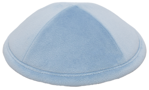 Flat Soft Sky Velvet Kippah Thumbnail