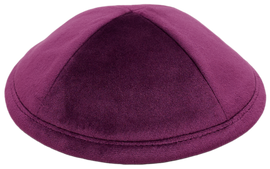 Flat Violet Velvet Kippah