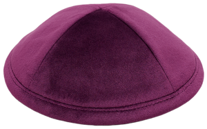 Flat Violet Velvet Kippah Thumbnail