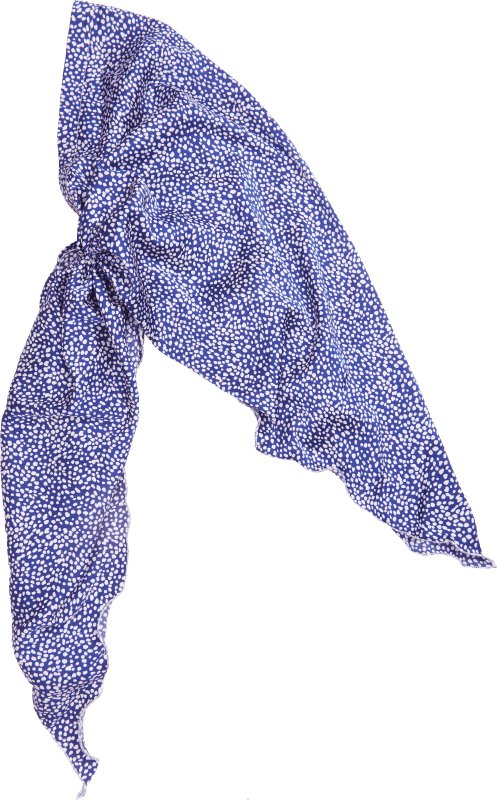 Tichel with velvet ribbon and elastic band