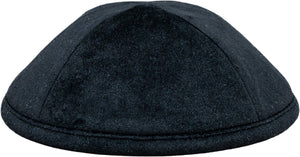 Classic Black Velvet Customizable Kippah - judaica.city Thumbnail