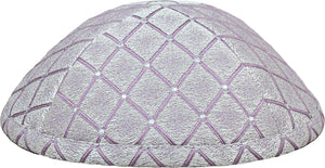 Light Lavender Rhombus Kippah & Bow Set - judaica.city Thumbnail