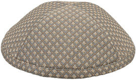 Grey - Brown Diamonds Kippah - judaica.city