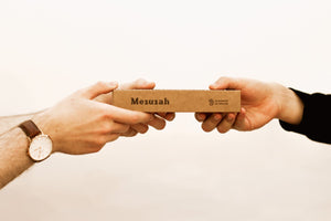 Handcrafted White Walnut Mezuzah Case, 6.7in - judaica.city Thumbnail