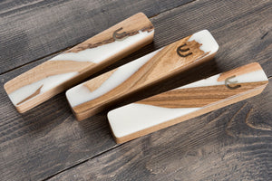 Handcrafted White Walnut Mezuzah Case, 6.7in - judaica.city Thumbnail