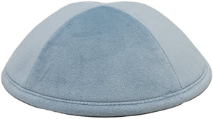 Soft Sky Velvet Kippah - judaica.city Thumbnail