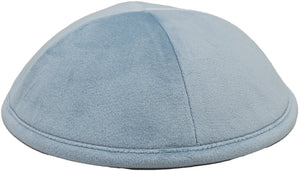 Soft Sky Velvet Kippah - judaica.city Thumbnail