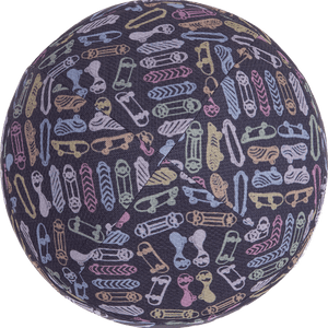 Kippah with skateboards on a black background - judaica.city Thumbnail