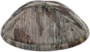 Sleek Graphite - Emerald Stripe Kippah & Bow Set - judaica.city Thumbnail