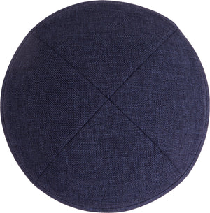 Dark Blue Classic Customizable Kippah - judaica.city Thumbnail