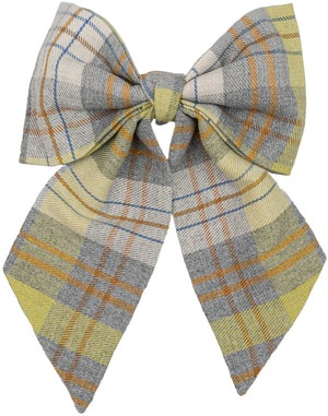 Light - Grey Tartan Bow - judaica.city Thumbnail