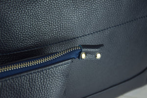 Deep Blue Floater Leather Tallit & Tefillin Bag Set - judaica.city Thumbnail