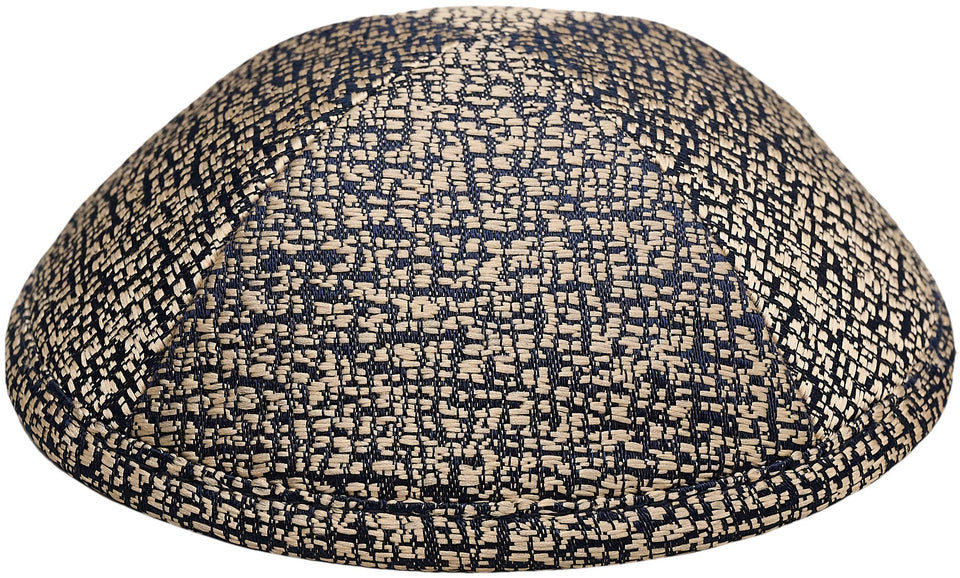 Black Textured Kippah - judaica.city