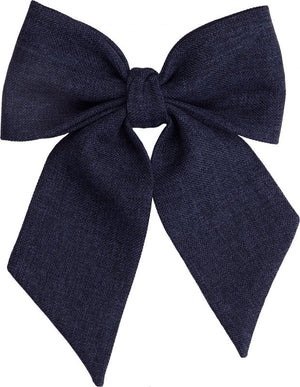 Dark blue Kippah, Bow & Bow Tie Set - judaica.city Thumbnail