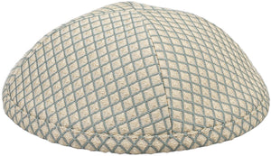 Green - Brown Diamonds Kippah - judaica.city Thumbnail