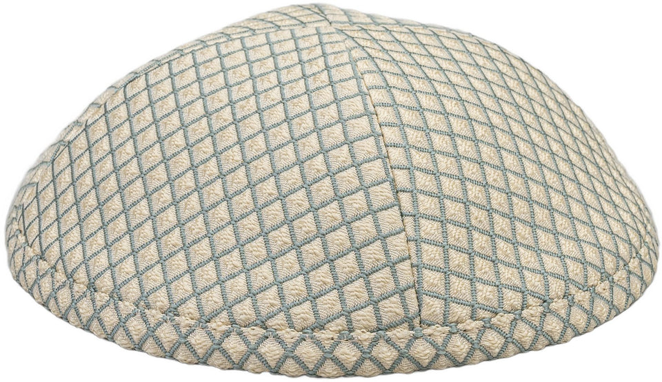 Green - Brown Diamonds Kippah - judaica.city