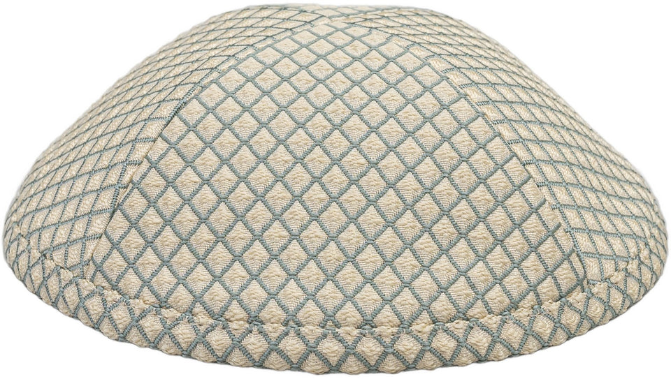 Green - Brown Diamonds Kippah & Bow Set - judaica.city