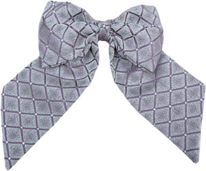 Light Lavender Rhombus Kippah & Bow Set - judaica.city Thumbnail