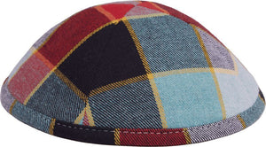 Checkered Kaleidoscope Kippah, Bow Tie & Bow Set - judaica.city Thumbnail