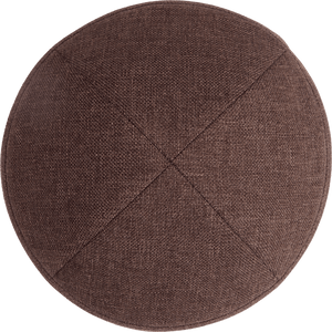 Classic Brown Kippah - judaica.city Thumbnail