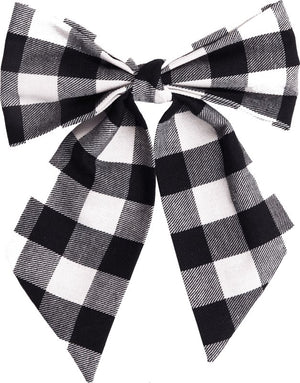 Black and white checkered bow Thumbnail