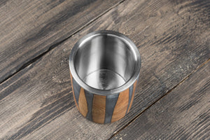 Handcrafted Graphite Walnut Kiddush Cup - judaica.city Thumbnail