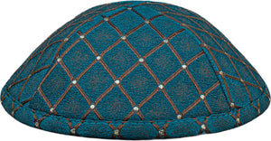 Emerald Mosaic Kippah - judaica.city Thumbnail