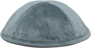 Gray Velvet Kippah - judaica.city Thumbnail