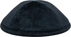 Classic Black Velvet Kippah - judaica.city Thumbnail