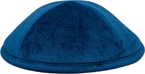 Dark Blue Velvet Kippah - judaica.city Thumbnail