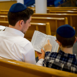 Dark Blue Velvet Kippah - judaica.city Thumbnail