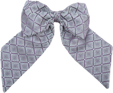 Light Lavender Rhombus Hair Bow - judaica.city