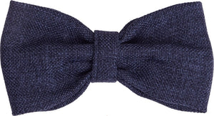 Bow tie from dark blue hessian fabric - judaica.city Thumbnail