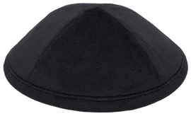 Flat Black Velvet Kippah