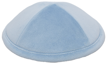 Flat Soft Sky Velvet Kippah