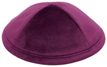 Flat Violet Velvet Kippah
