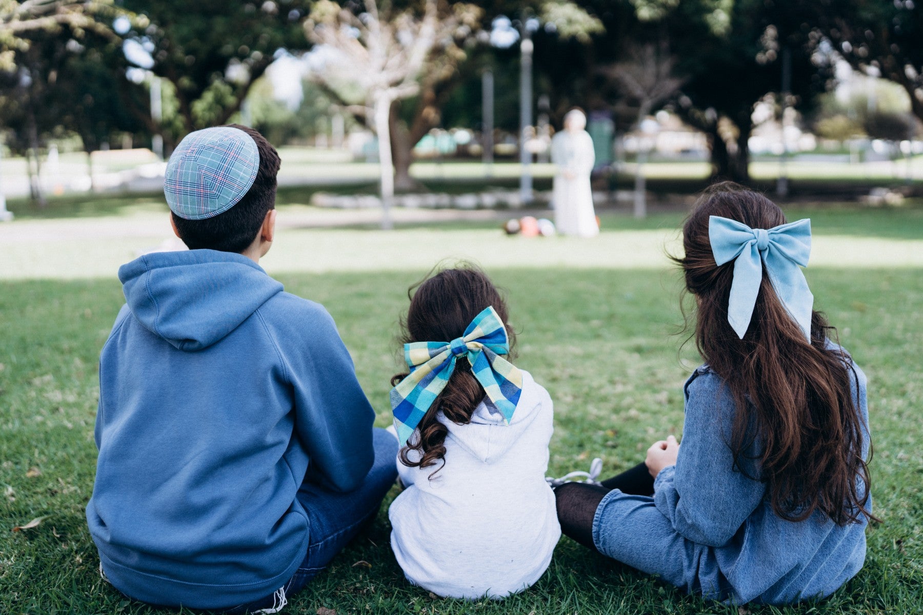 Matching Bows & Kippahs for Family