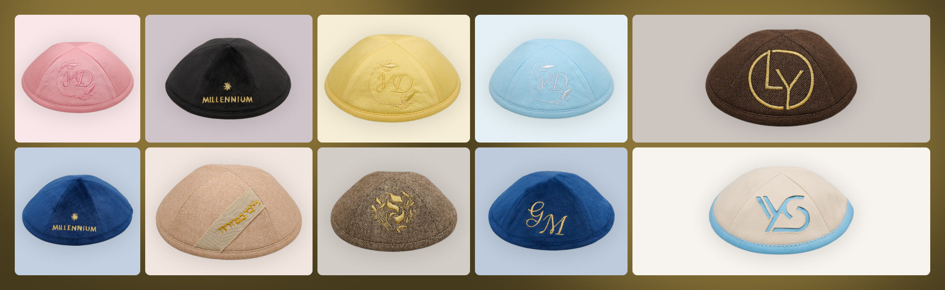Custom Kippahs for Every Bar and Bat Mitzvah Style