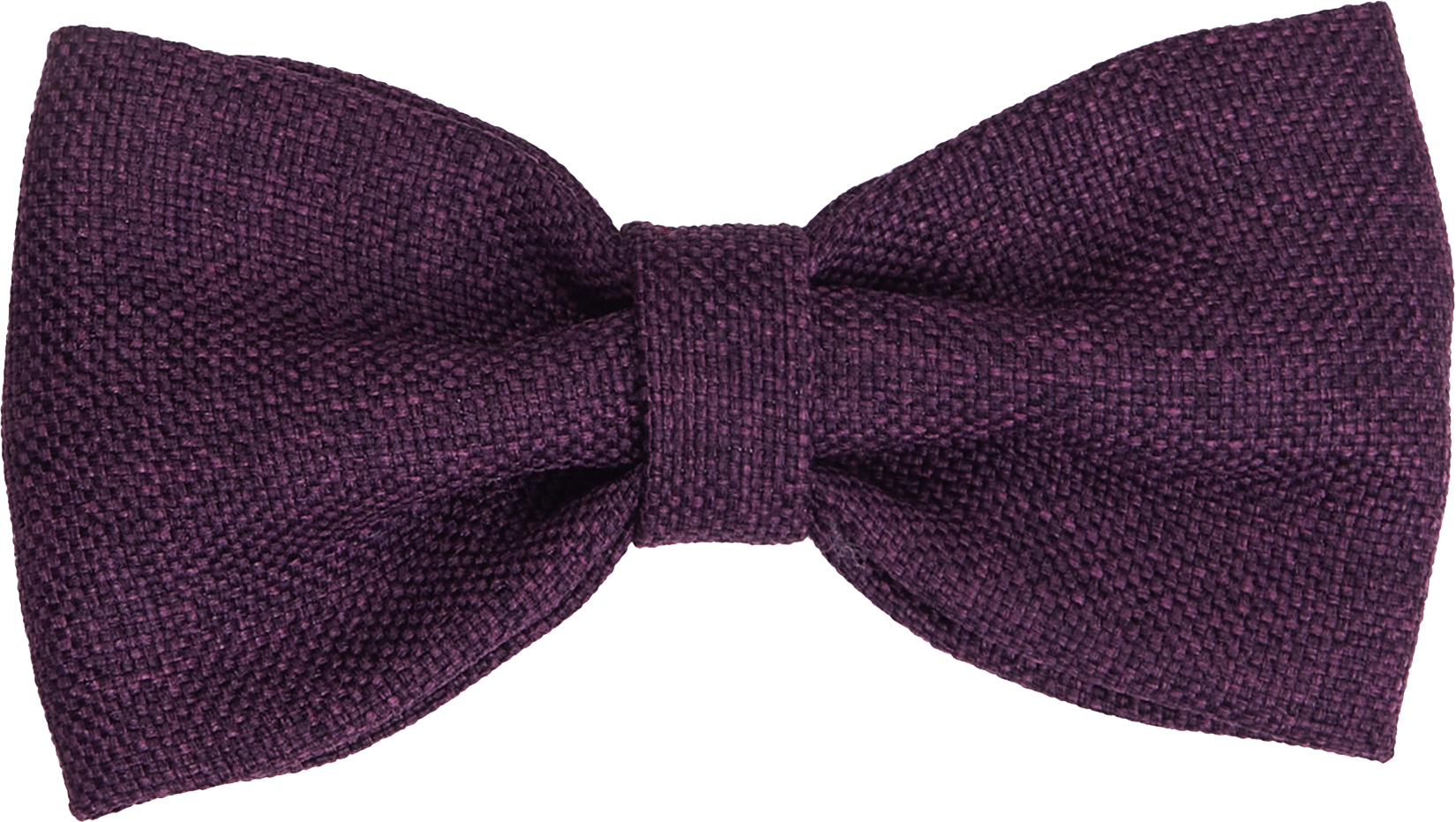 Bow tie lilac hessian fabric