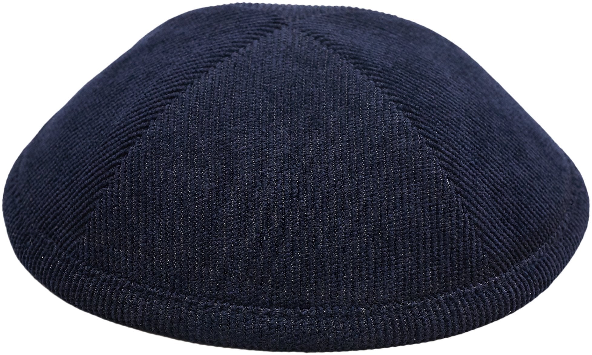 Dark Blue Corduroy Kippah - judaica.city