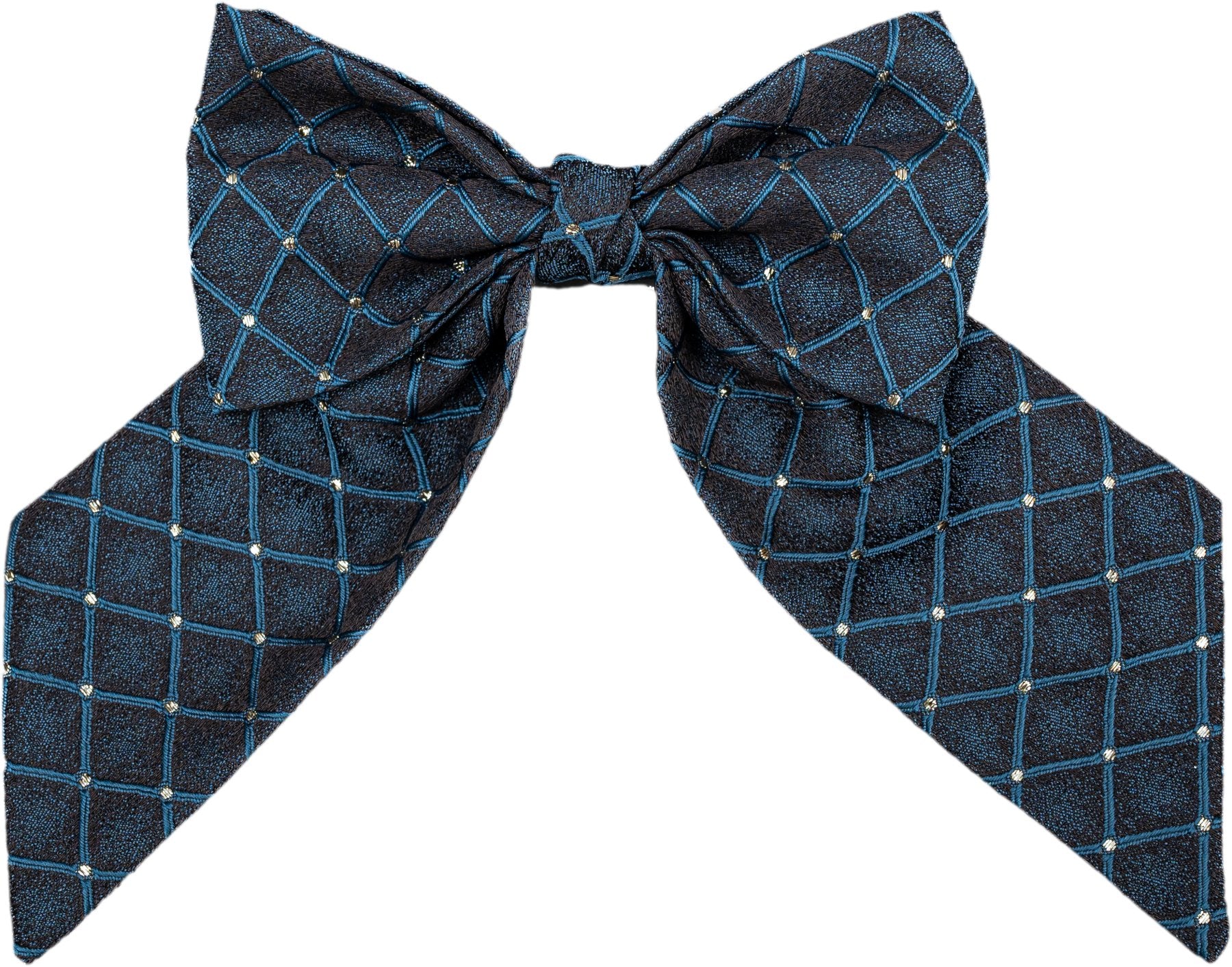 Sapphire Rhombus Hair Bow - judaica.city