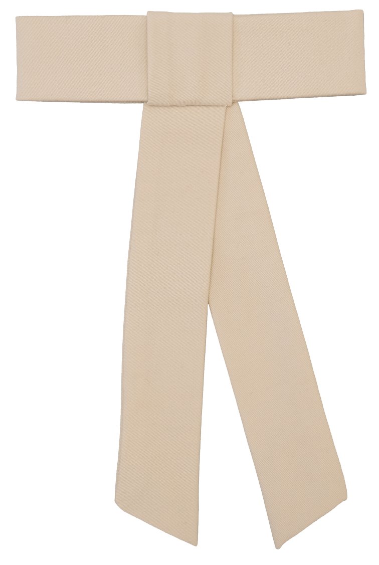 Elegant Beige Organza Hair Bow - judaica.city