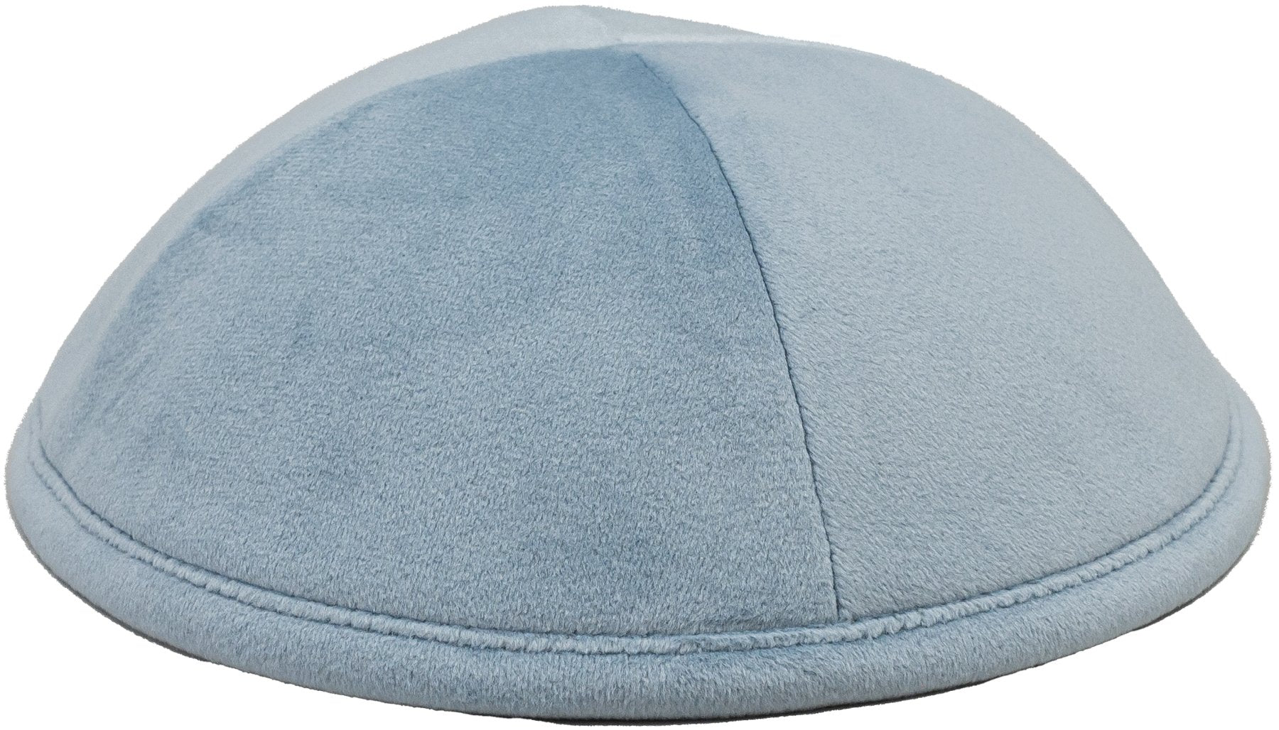 Soft Sky Velvet Kippah - judaica.city