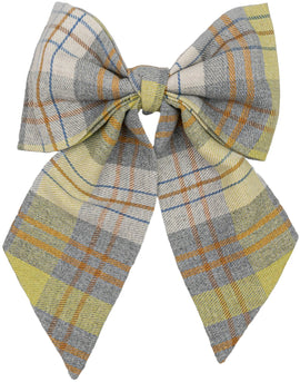 Light - Grey Tartan Bow - judaica.city