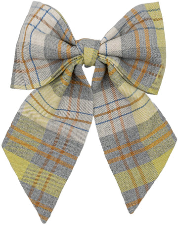 Light - Grey Tartan Bow - judaica.city