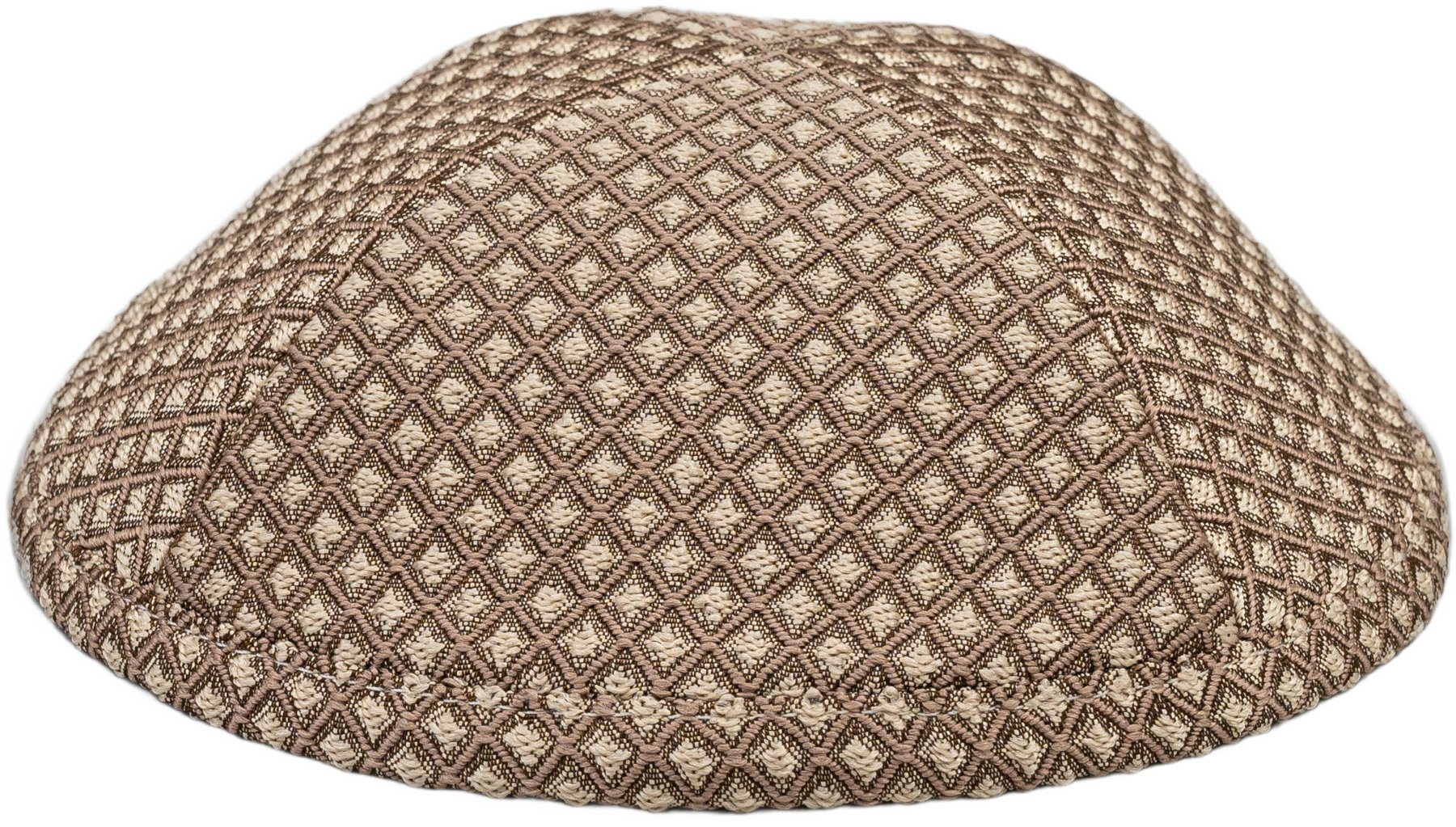 Brown Diamonds Kippah - judaica.city