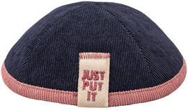 Dark "Just Put It" Kippah - judaica.city