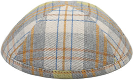 Light - Grey Tartan Kippah - judaica.city