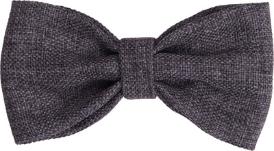 Bow tie made of dark gray hessian fabric - judaica.city