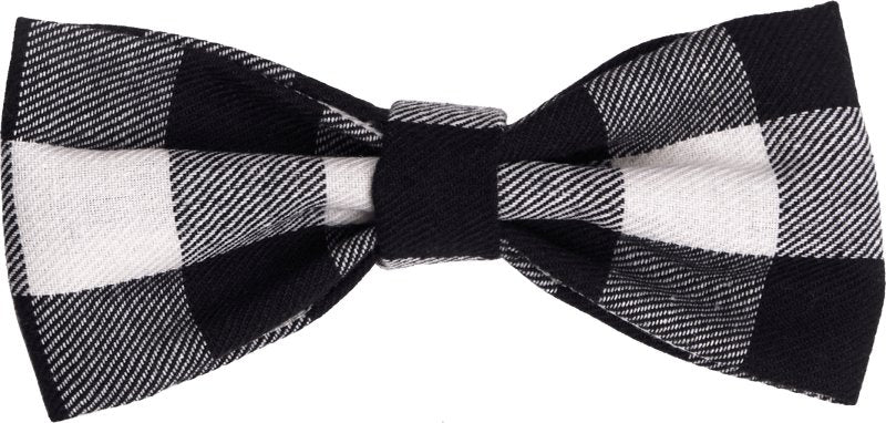 Bow tie black and white in a plaid - judaica.city